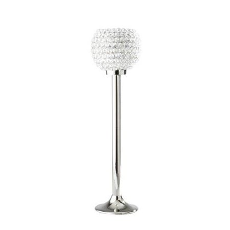 LEEBER Leeber 72898 Elegance Sparkle Crystal Ball Candle Stand; 25 in. 72898